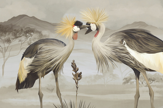 Fototapeta Zakochane Żurawie