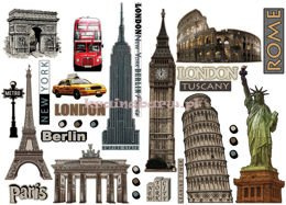 Naklejki na ścianę WIELKIE MIASTA  SPN36