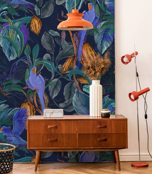 Tapeta Artystyczna Blue Parrots