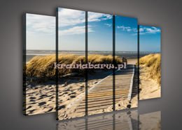 Obraz na płótnie zestaw  PS411S12 ZEJŚCIE NA PLAŻĘ II