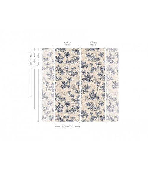 Tapeta Artystyczna Power of Jungle Sepia