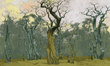 Fototapeta artystyczna Fangorn drzewa grafika