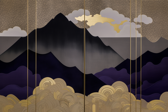 Tapeta Artystyczna Montagne et Ciel Pepite MP106