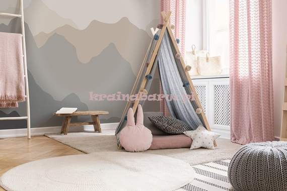 Fototapeta 13712 Kontury gór w beżach