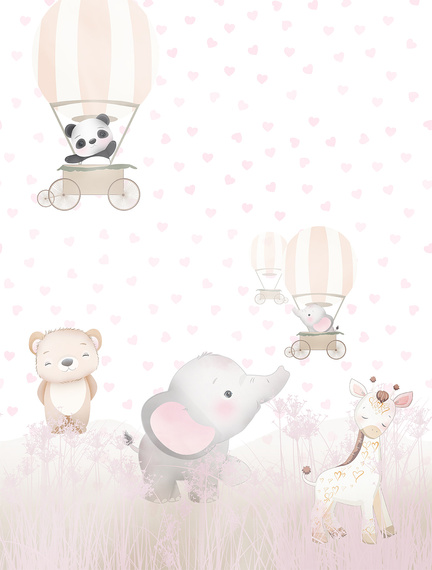 Tapeta Mural CW6031-1 Friends Ballon Wagon