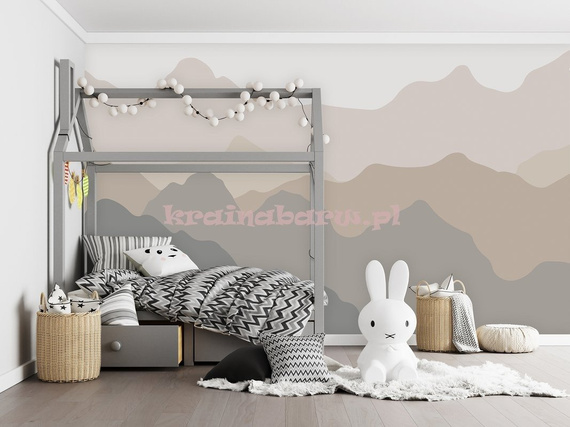 Fototapeta 13712 Kontury gór w beżach