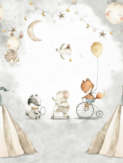 Tapeta Mural CW6055-1 Sleep-Night Circus