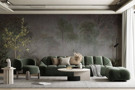 Tapeta Artystyczna Foggy forest