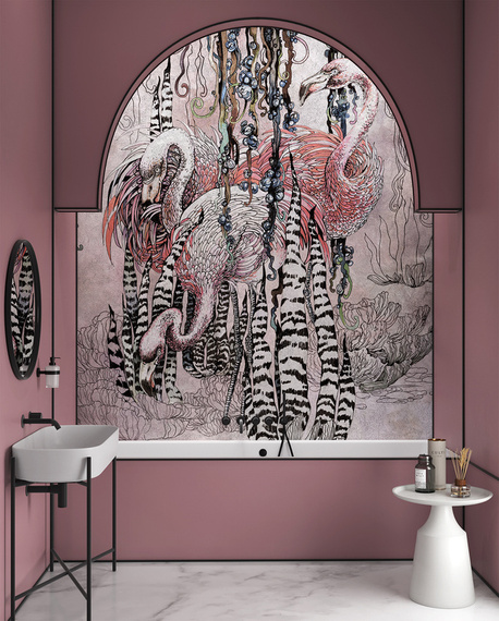  Fototapeta artystyczna Tigaki Flamingi